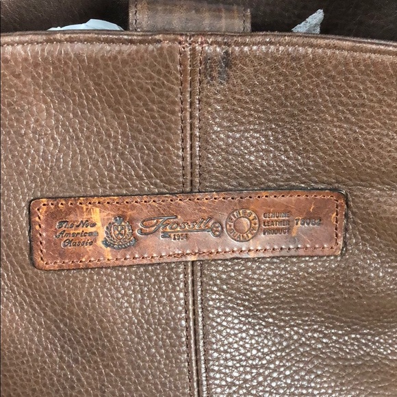 Vintage fossil bag purse leather key shoulder - Picture 6 of 7